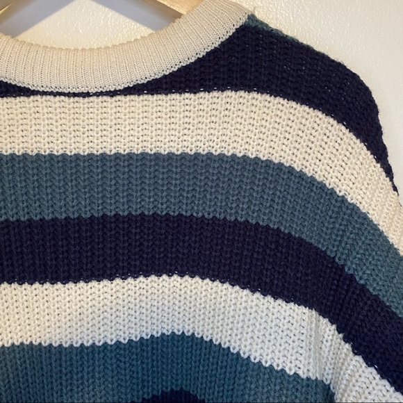 Vintage Striped Chunky Knit Pullover Sweater Size XL - Picture 4 of 8